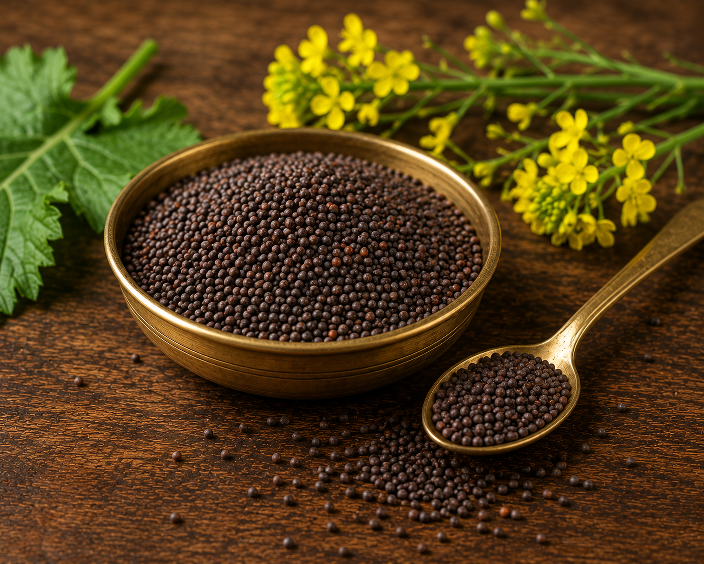 Mustard seeds tempering